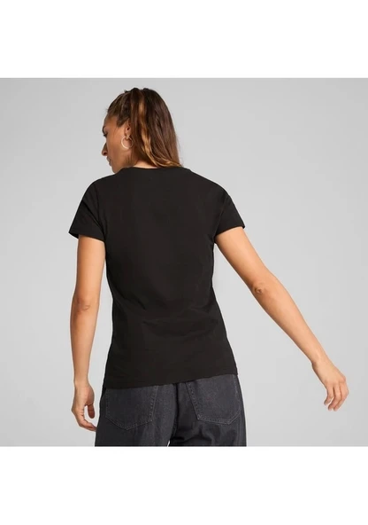 Puma Essentials Kadın Siyah Tişört 63153601 - Resim 3