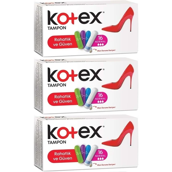 Kotex Tampon Normal 48 Li Set (3PK*16) ürün görseli 1