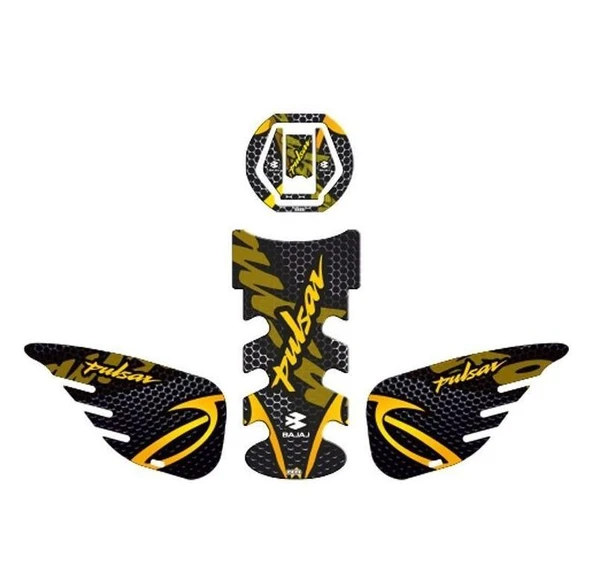 BAJAJ PULSAR 2014-2023 UYUMLU TANK PAD SET 003 ürün görseli 1
