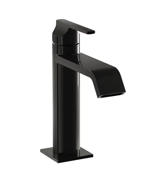 VitrA Suit A4281639 Lavabo Bataryası, Üstten Kumandalı, Parlak Siyah ürün görseli 1
