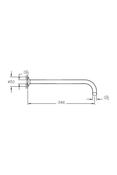 Vitra A4565236 Duvardan Dirsek- Mat Sıyah - Resim 2