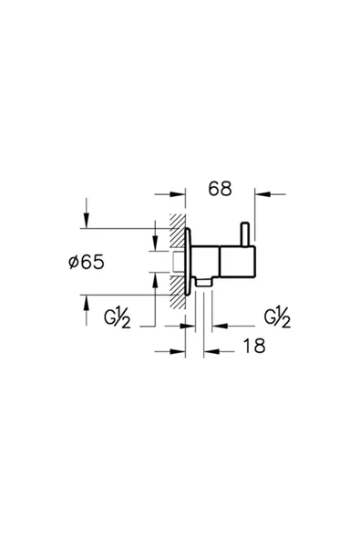 Vitra A4521436 Origin Ara Musluk Mat Siyah - Resim 2