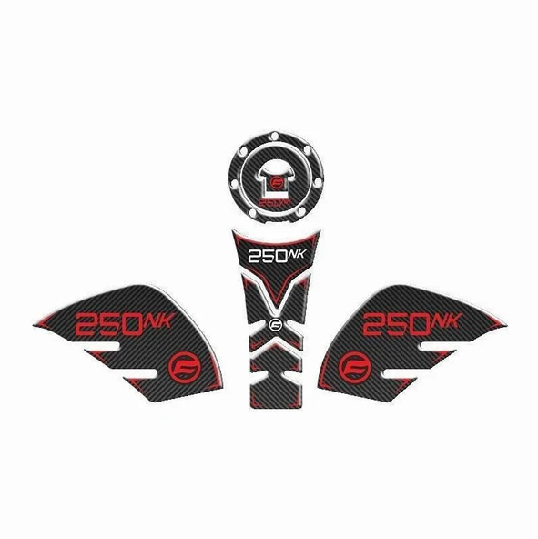 CF MOTO 250 NK 2018-2023 UYUMLU TANK PAD SET 003 ürün görseli 1