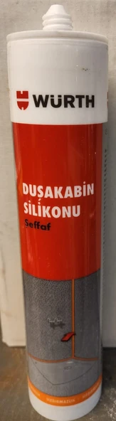Würth Duşakabin Silikonu 310 ML - Şeffaf ürün görseli 1