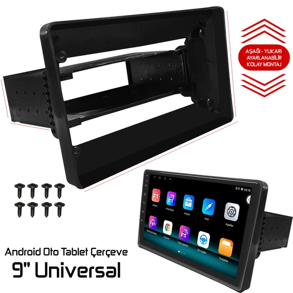 9'' Android Oto Tablet Çerçeve Universal Navex ürün görseli 1