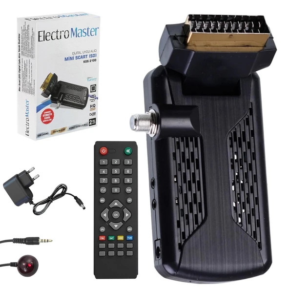 Uydu Alıcı Mini Scart SD TKGS ELECTROMASTER KGS-2100 ürün görseli 1
