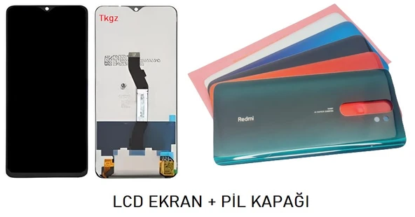 Xiaomi Redmi NOTE 8 Pro LCD Ekran + Arka Kapak MAVİ ürün görseli 1