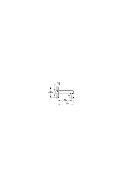 VitrA Origin Çıkış Ucu Bakır A4262226 - Resim 3