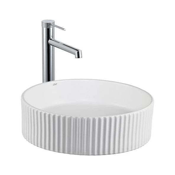 LENA TEZGAHÜSTÜ LAVABO (BEYAZ) E-W1001MB ürün görseli 1