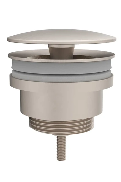 VitrA Origin A4514834 Yuvarlak Lavabo Süzgeci, Universal, Sabit, Fırçalı Nikel ürün görseli 1