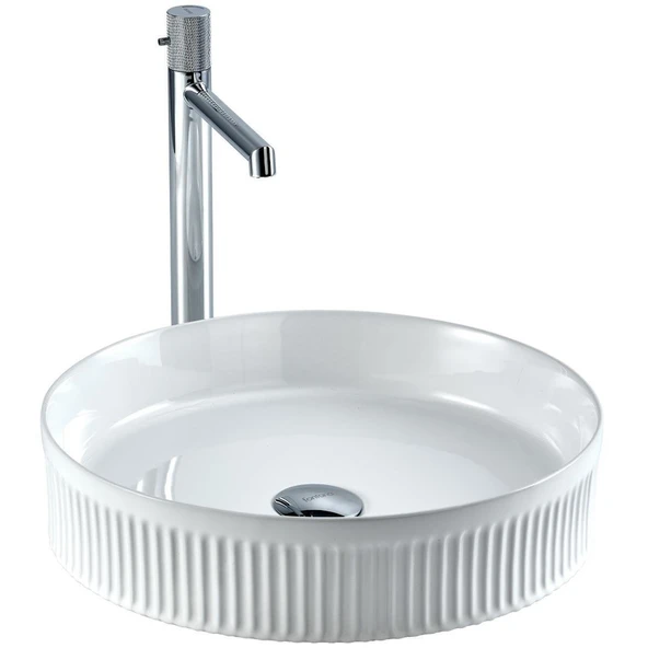 LENA TEZGAHÜSTÜ LAVABO (BEYAZ) EY-4701 ürün görseli 1