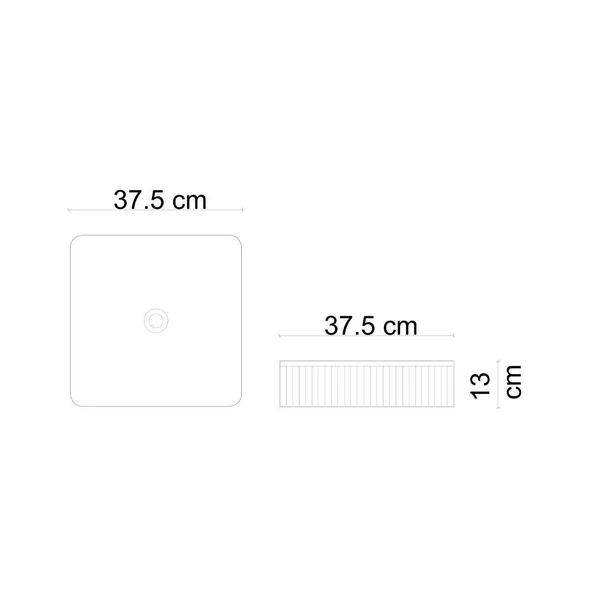 LENA TEZGAHÜSTÜ LAVABO (BEYAZ) E-W1003MB - Resim 3