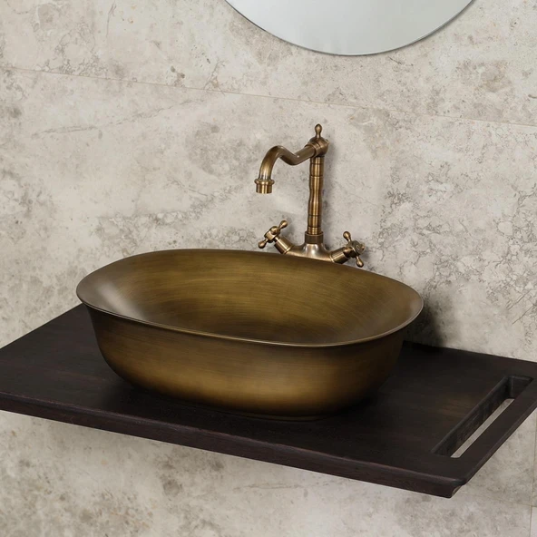 LENA TEZGAHÜSTÜ LAVABO (BRONZ) EH-4600BR - Resim 2