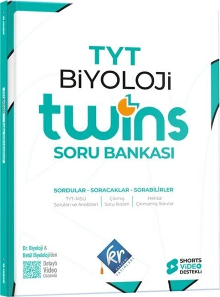 TYT Twins Biyoloji Soru Bankası KR Akademi ürün görseli 1
