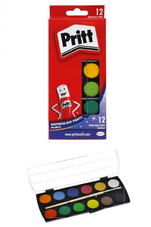 12 Renk Sulu Boya 12*23mm 1 Paket ürün görseli 1