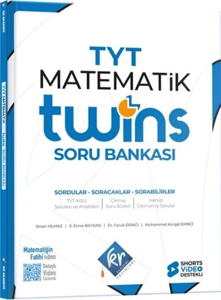 TYT Twins Matematik Soru Bankası KR Akademi ürün görseli 1