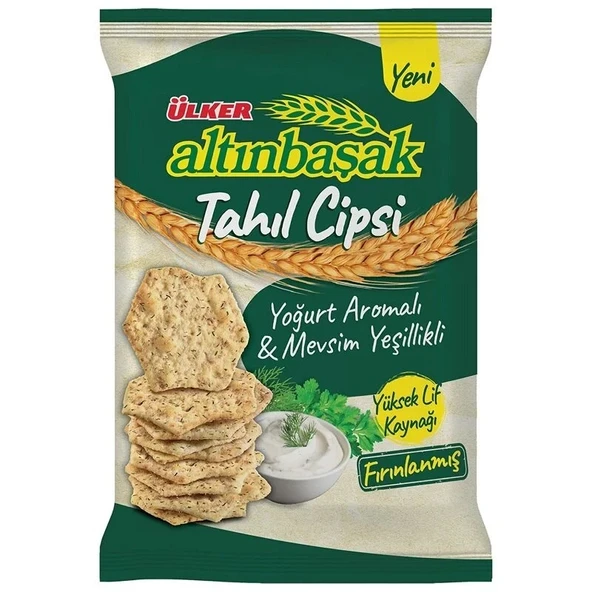 Ülker Altınbaşak Tahıl Cipsi Yoğurt Aromalı 50 gr 20 Adet ürün görseli 1