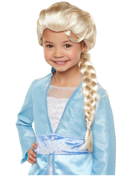 Platin Altın Dore Renk Karlar Ülkesi Elsa Frozen Peruğu Çocuk Boy ürün görseli 1