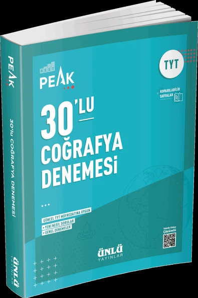 Tyt Coğrafya Best Peak 30 lu Denemesi Ünlü Yayıncılık ürün görseli 1