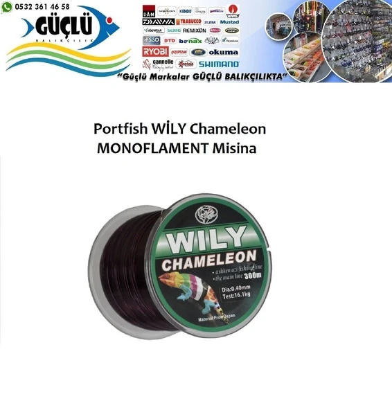 Monoflament Misina Wily Chameleon 600Mt 0,30Mm ürün görseli 1