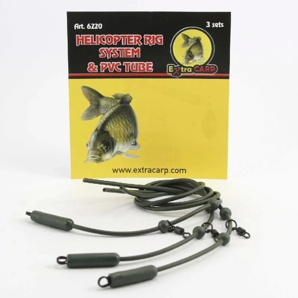 Hazır Rig Sistemi Pvc Helicopter Rig System Extracarp 3’Lü Paket ürün görseli 1