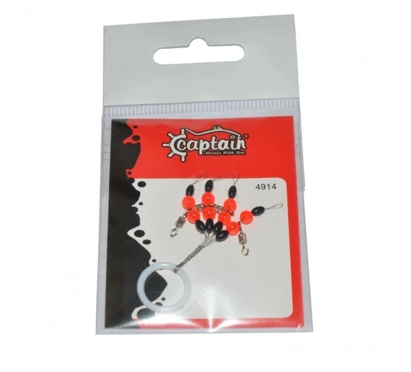 Captain 4914 4 LÜ Paket Boncuklu Fırdöndülü Stopper S BEDEN ürün görseli 1