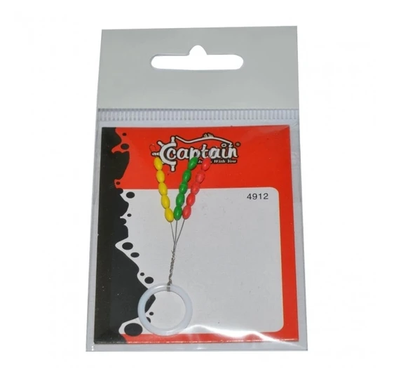 Captain 4912  3x5’li Paket Renkli Silikon Stopper S Beden ürün görseli 1