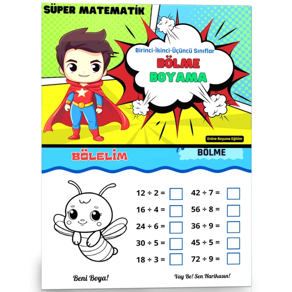 Birinci-İkinci ve Üçüncü Sınıflar Süper Matematik (BÖL-BOYA) ürün görseli 1