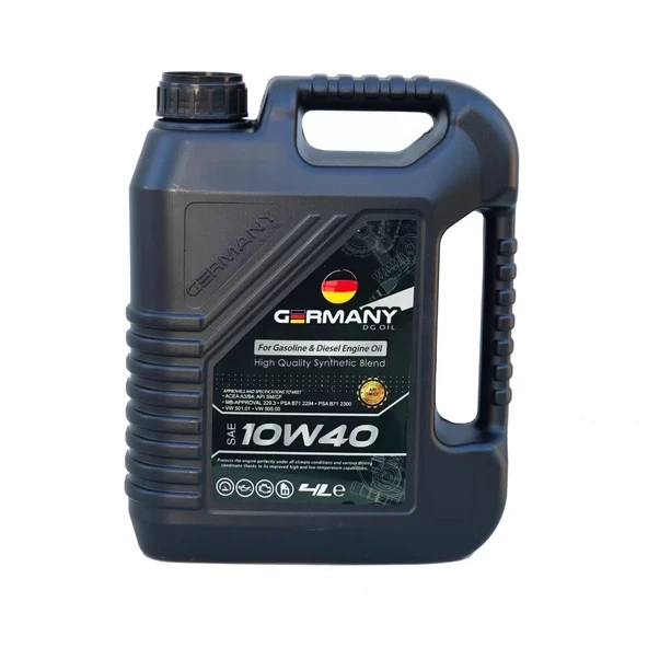 DG OIL GERMANY 10w-40 A3-B4 Sentetik Motor Yağı 4 Lt ürün görseli 1