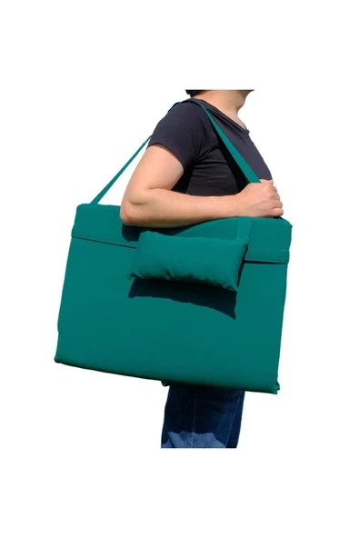 XPERMATE Katlanýr Þezlong Minderi - Taþýnýr Kamp Yataðý Su Itici Solmaz Kumaþ 180x60x3 Yeþil Ultralu ürün görseli 1