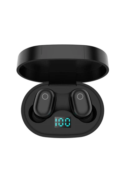 ASBYTECH Mi True Wireless Dijital Göstergeli Kulak Içi Kulaklık Siyah ürün görseli 1