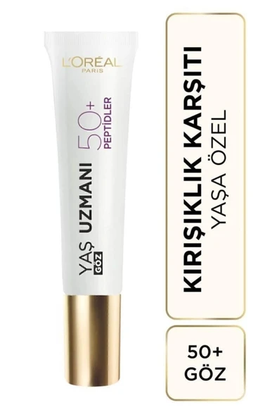 L'Oreal Paris Yaş Uzmanı 50+ Kırışıklık Karşıtı Yenileyici Göz Kremi ürün görseli 1