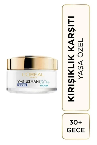L'Oreal Paris Yaş Uzmanı 30 Kırışıklık Karşıtı Nemlendirici Gece Kremi ürün görseli 1