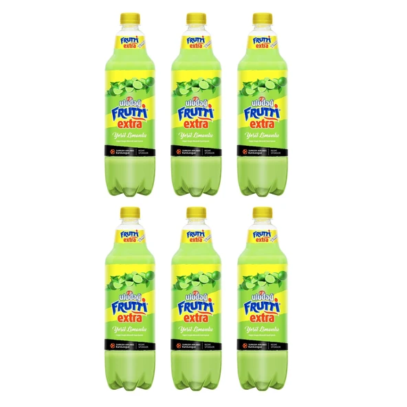 Uludağ Frutti Extra Yeşil Limonlu 1 lt x 6 Adet ürün görseli 1