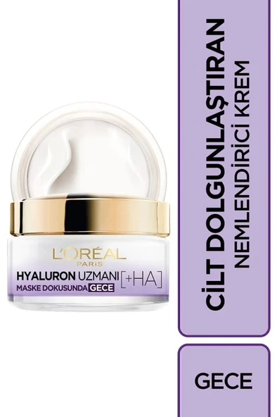 L'Oreal Paris Hyaluron Uzmanı Cilt Dolgunlaştıran Nemlendirici Gece Kremi 50 ml ürün görseli 1