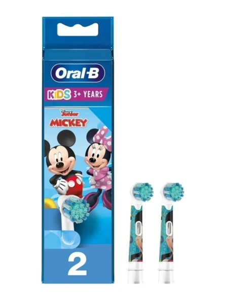ORAL B MİCKEY 2 Lİ ŞARJLI DİŞ FIRÇASI YEDEĞİ ürün görseli 1