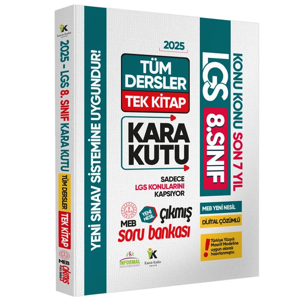 2025 LGS 8.Sınıf MEB Çıkmış Soru Bankası Konu Konu TÜM DERSLER TEK KİTAP Son 7 Yıl Video/PDF Çözümlü ürün görseli 1