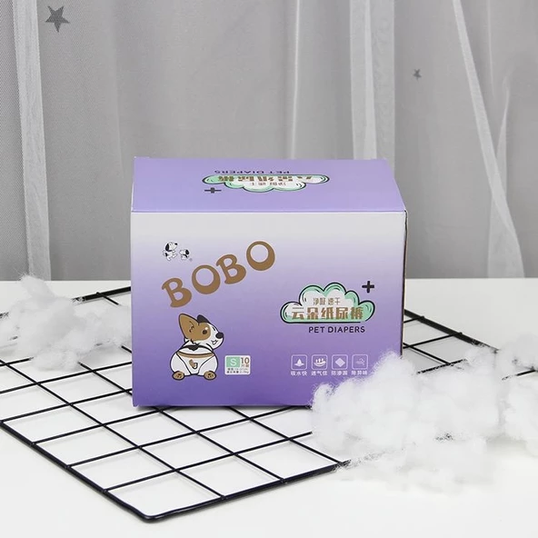 Bobo Köpek Alt Tuvalet Bezi 2-5 Kg Köpekler İçin 19-37 Cm 10 Adet ürün görseli 1
