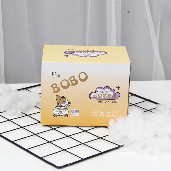 Bobo Köpek Alt Tuvalet Bezi 1-2 Kg Köpekler İçin 15-33 Cm 10 Adet ürün görseli 1