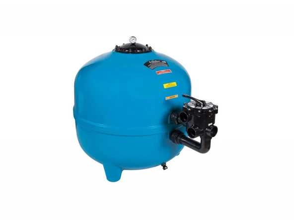 Gemaş FILTRONE Plastik Havuz Kum Filtresi Yandan Çok Yollu Vanalı760 mm 22 m3/h-ToptancıyızBiz ürün görseli 1