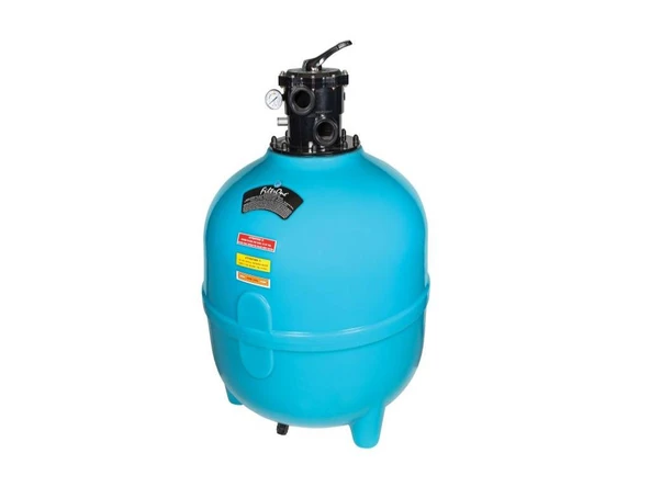Gemaş FILTRONE Plastik Havuz Kum Filtresi Üstten Çok Yollu Vanalı 615 mm 15 m3/h -ToptancıyızBiz ürün görseli 1