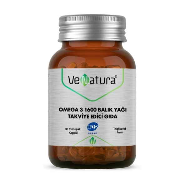 Venatura Omega 3 1600 Balık Yağı Takviye Edici Gıda ürün görseli 1