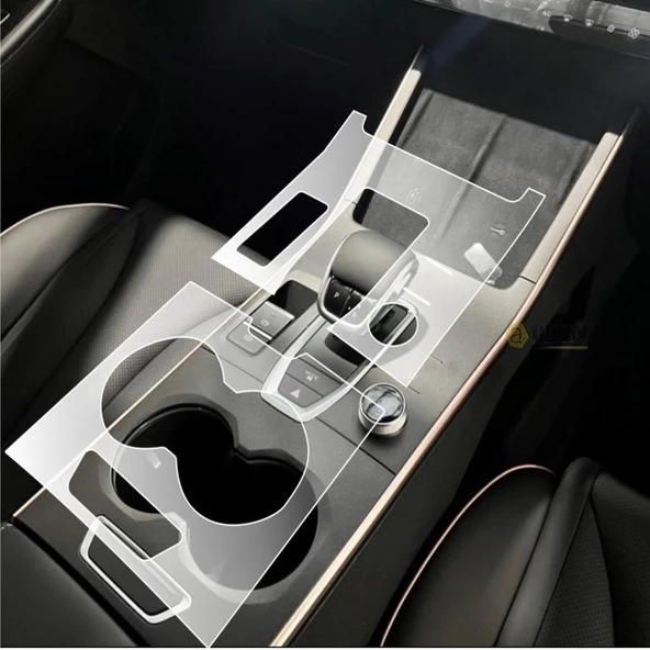 Chery Omoda 5 Vites Etrafı Ve Orta Konsol Uyumlu Mat Tpu Koruyucu 2 Li Set 2023 ürün görseli 1