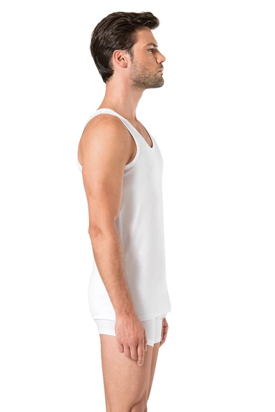 Pierre Cardin  Beyaz Stretch Boxer 6 Adet - Resim 3