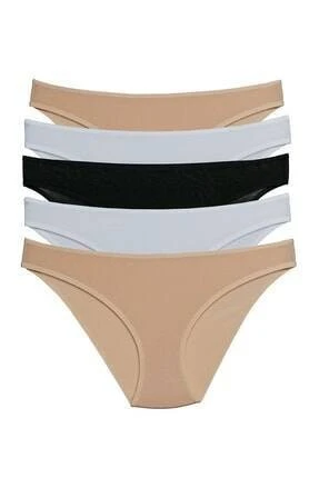 Pierre Cardin Kadın Pamuklu Basic Brief  5li Külot - Resim 2