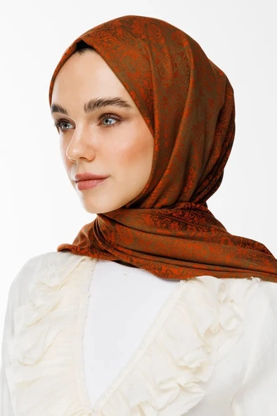 MOONCORN HENNA DESEN ÇİFT TARAFLI ŞAL ürün görseli 1