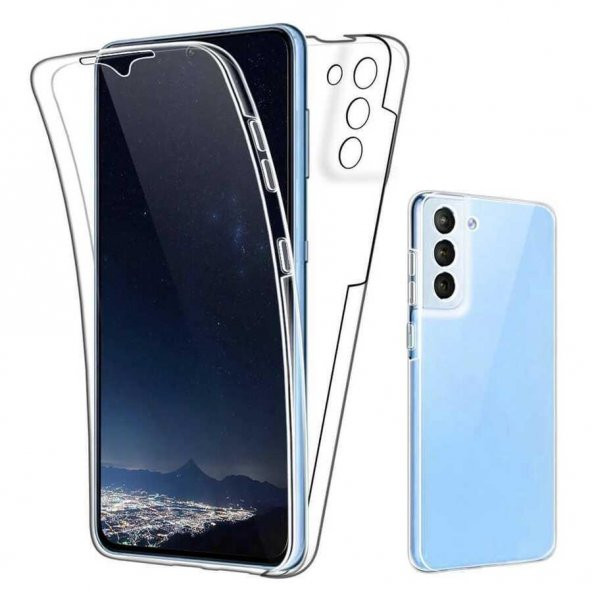 Galaxy S21 Plus Kılıf 360 Tam Koruma Şeffaf Silikon ürün görseli 1