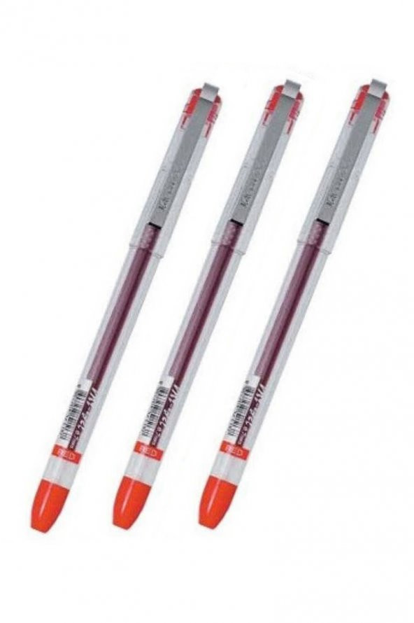 My Gel 0.5mm Kırmızı Ince Iğne Uçlu Jel Kalem 3 Adet ürün görseli 1