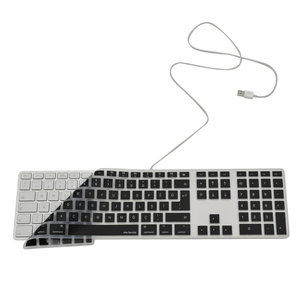 Magic Keyboard A1243 Türkçe Q Klavye Koruyucu – US/UK Uyumlu İnce Mat TPU Silikon Kaplama ürün görseli 1
