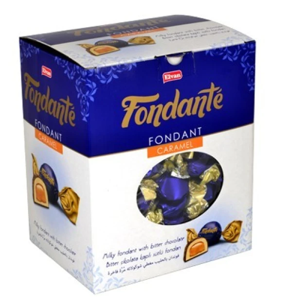 Elvan Fondante Sütlü Karamel Çikolata 2 KG ürün görseli 1